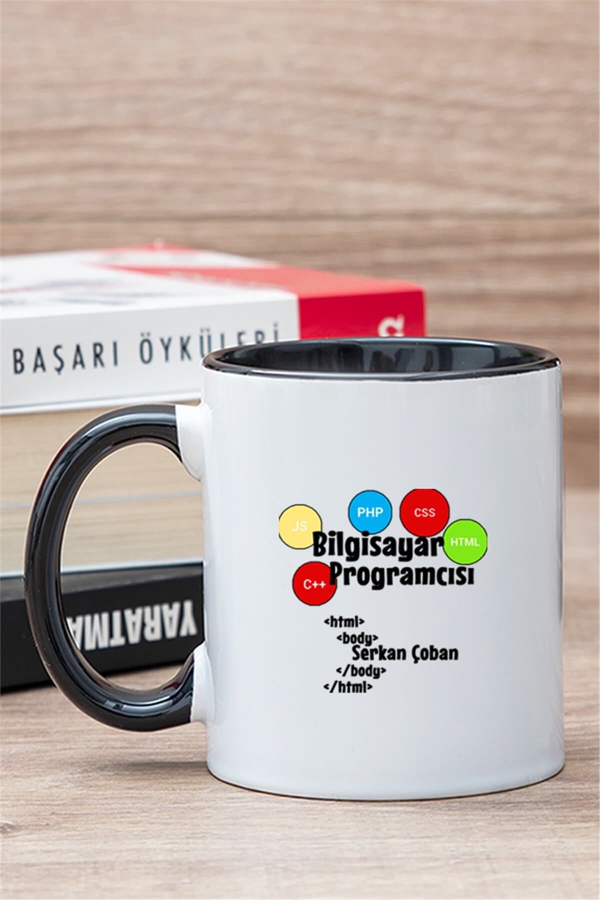 Bilgisayar Programcısı İçi Renkli Kupa Bardak