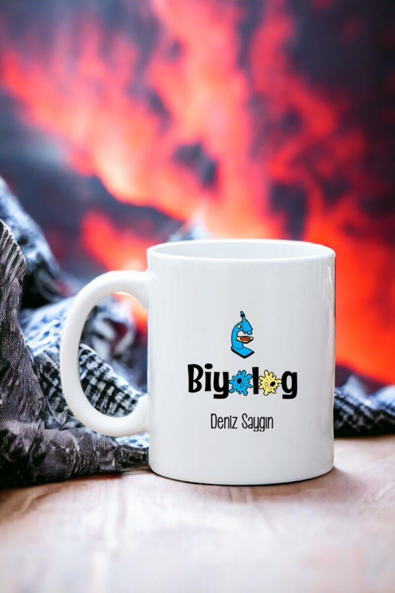 Biyologlara Hediye Beyaz Kupa Bardak