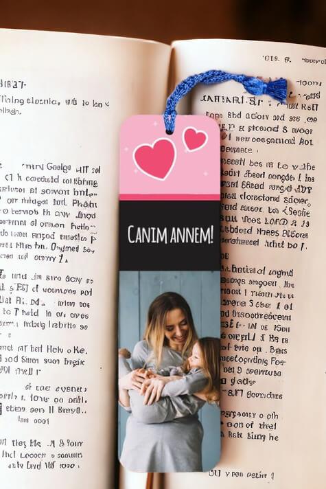 Canım Annem Fotoğraflı Kitap Ayracı