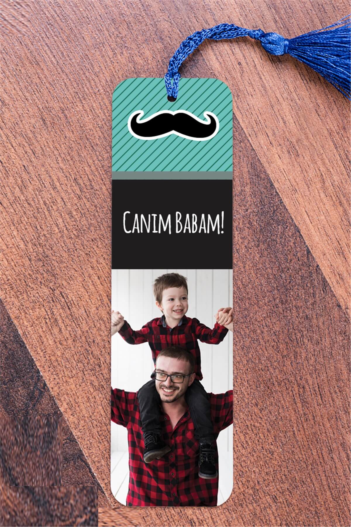 Canım Babam Fotoğraflı Kitap Ayracı
