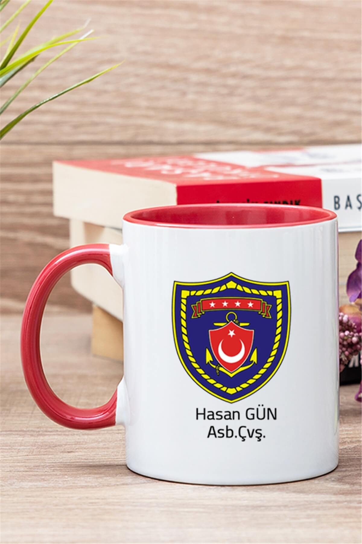 Deniz Kuvvetleri İçi Renkli Kupa Bardak
