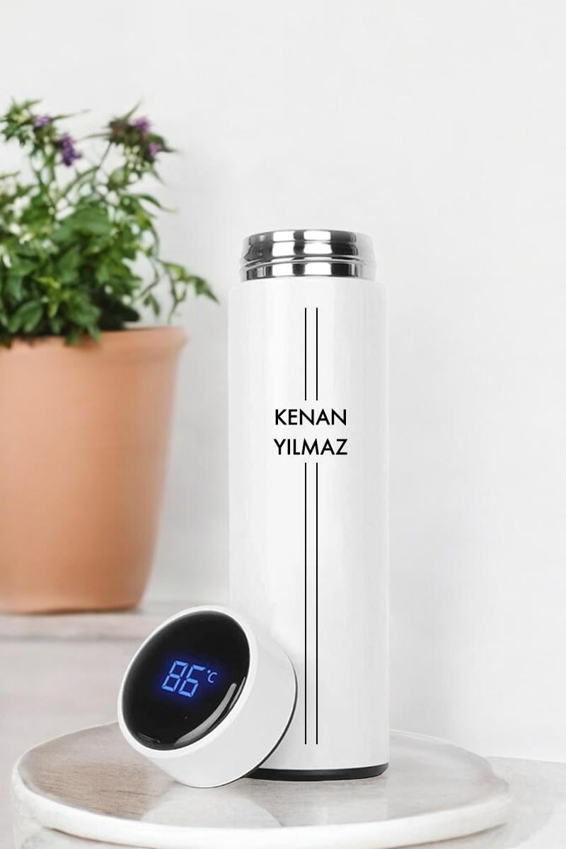Erkeğe Doğum Günü Hediyesi İsim Baskılı Akıllı Termos