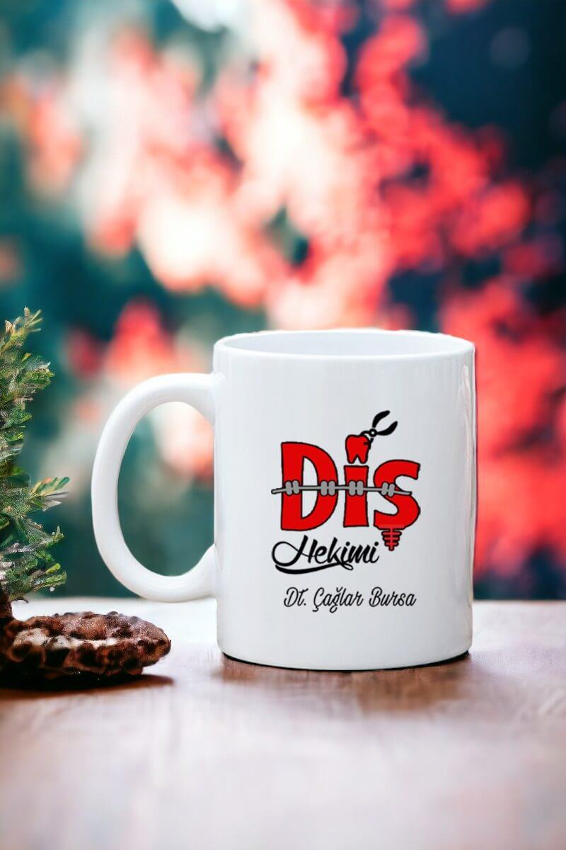 Diş Hekimine Hediye Beyaz Kupa Bardak