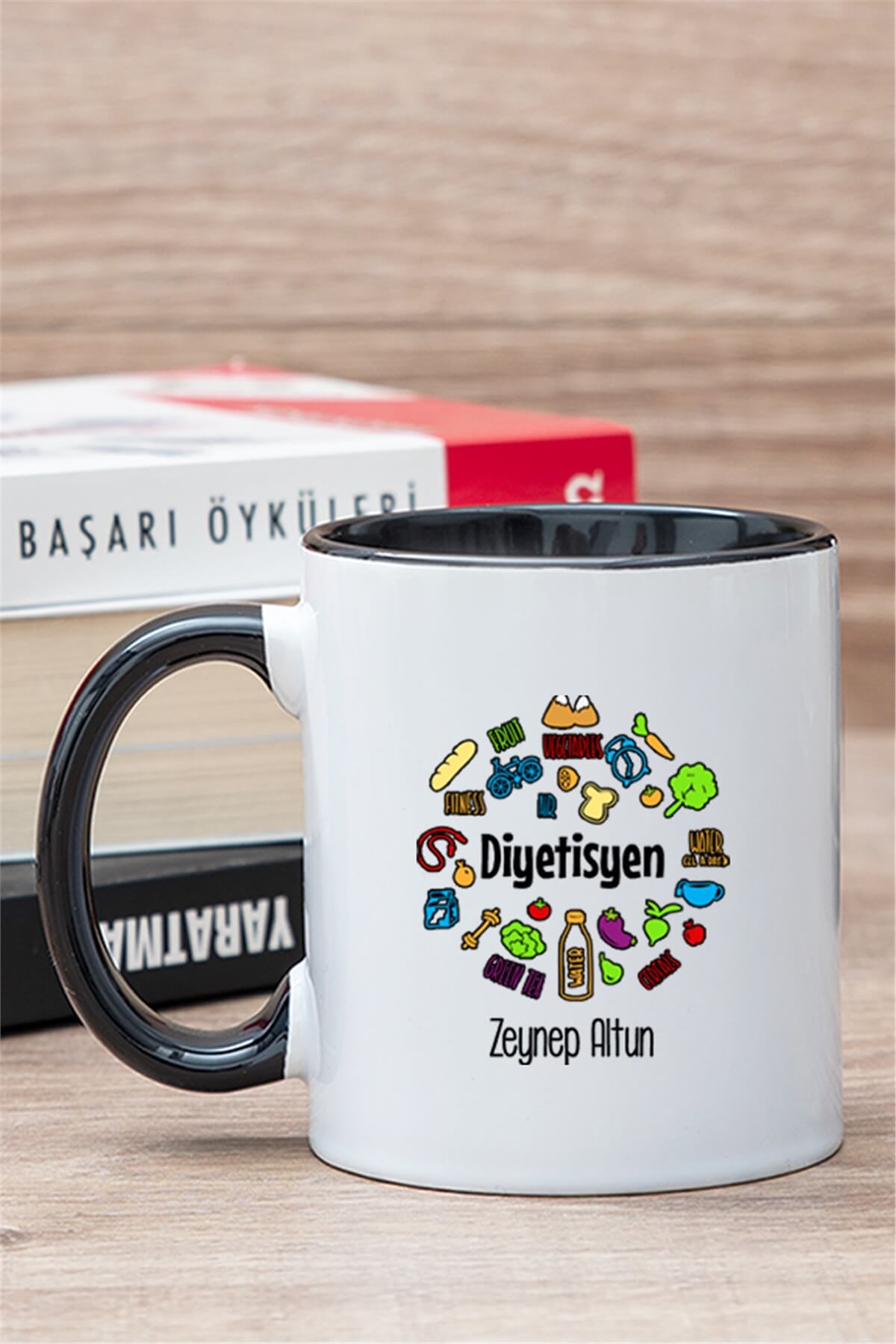 Diyetisyen İçi Renkli Kupa Bardak
