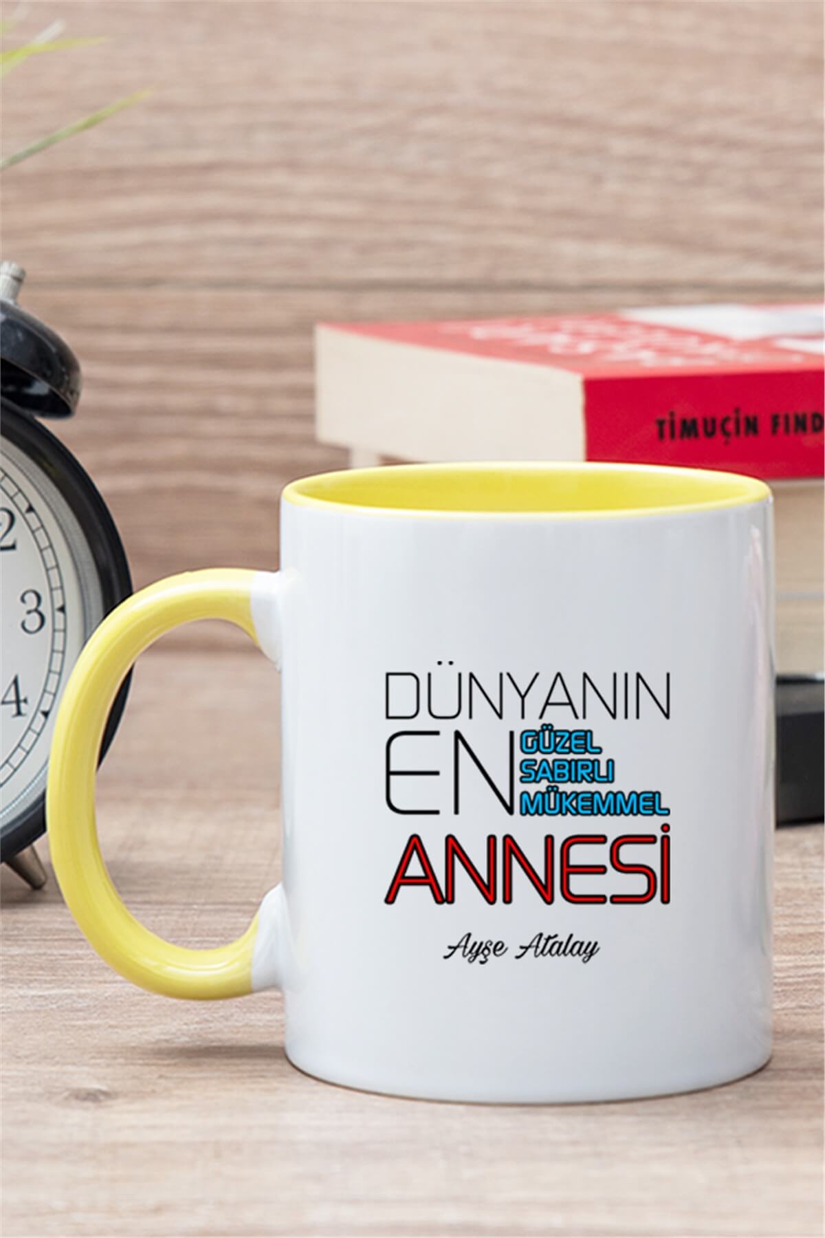 En Güzel Anneye Hediye Dünyanın En İyi Tasarımlı İçi Renkli Kupa Bardak