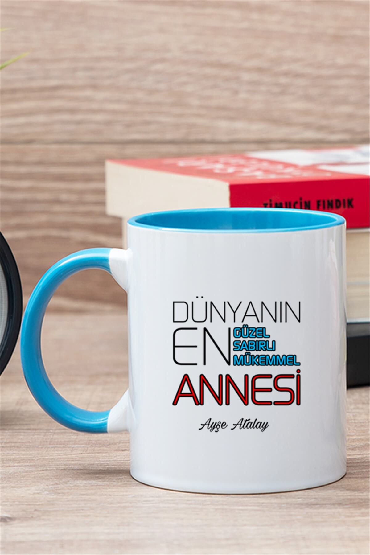 En Güzel Anneye Hediye Dünyanın En İyi Tasarımlı İçi Renkli Kupa Bardak