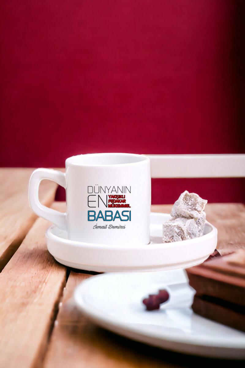 Dünyanın En İyi Babası Concept Türk Kahvesi Fincanı