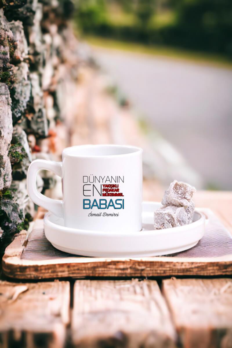 Dünyanın En İyi Babası Concept Türk Kahvesi Fincanı