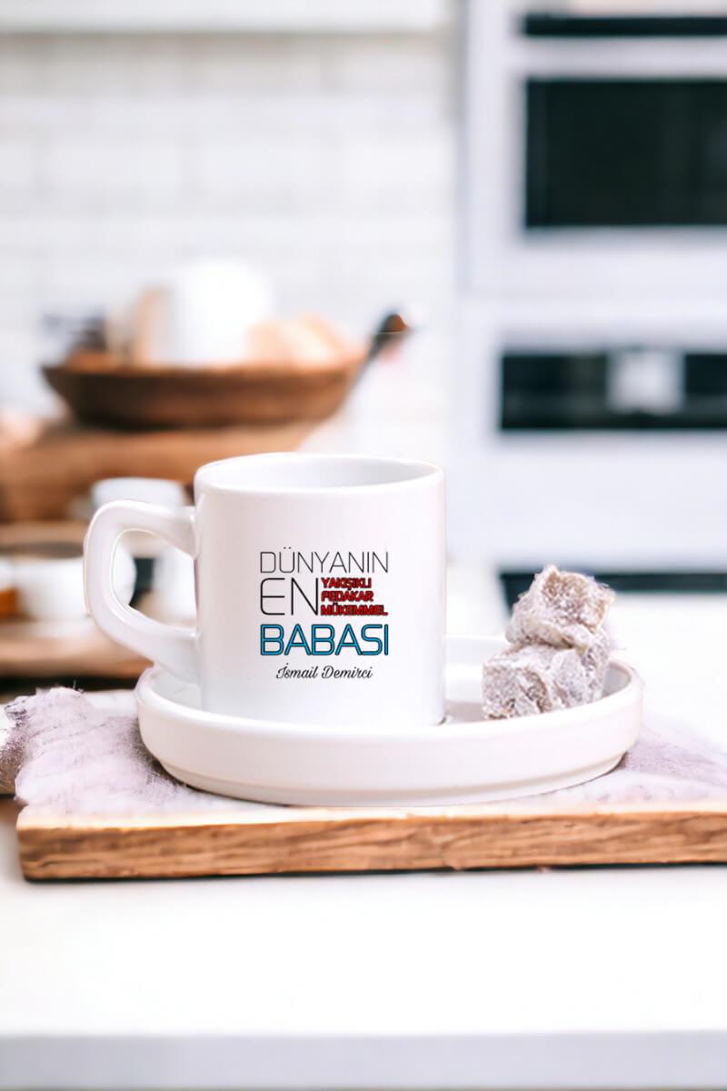 Dünyanın En İyi Babası Concept Türk Kahvesi Fincanı