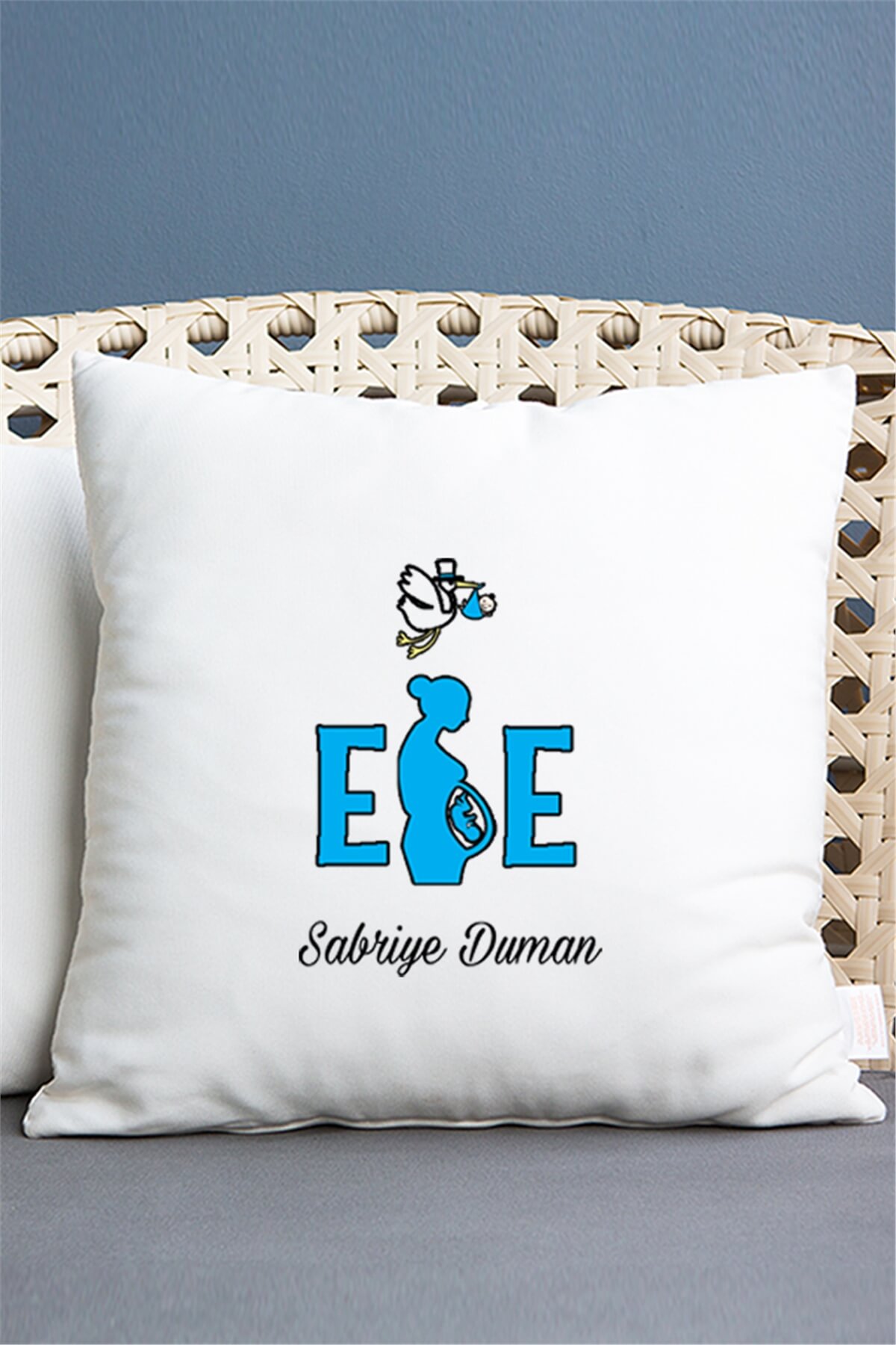 Ebe Saten Kare Yastık