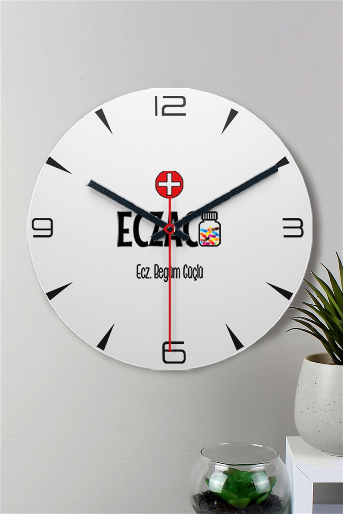 Eczacı Ahşap Duvar Saati