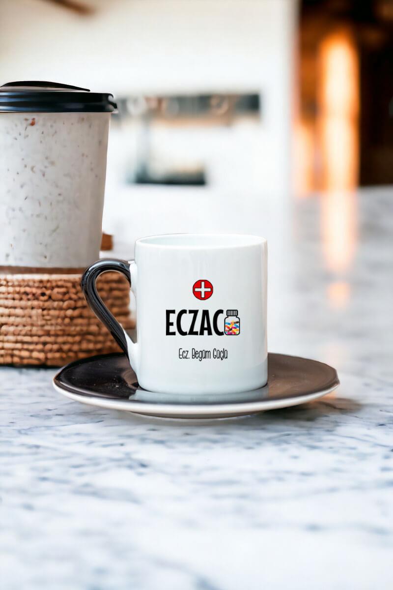 Eczacı Renkli Türk Kahvesi Fincanı