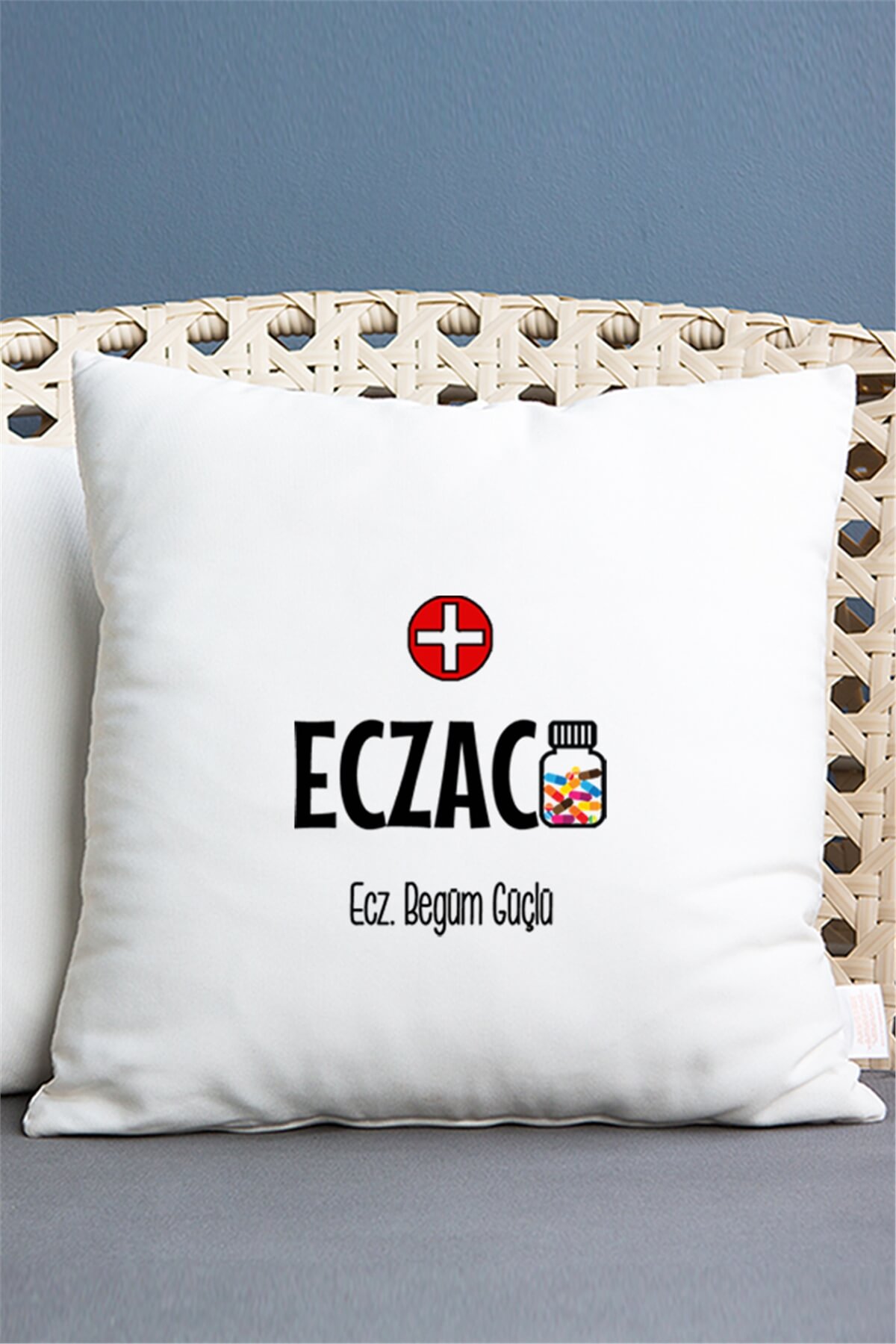 Eczacı Saten Kare Yastık