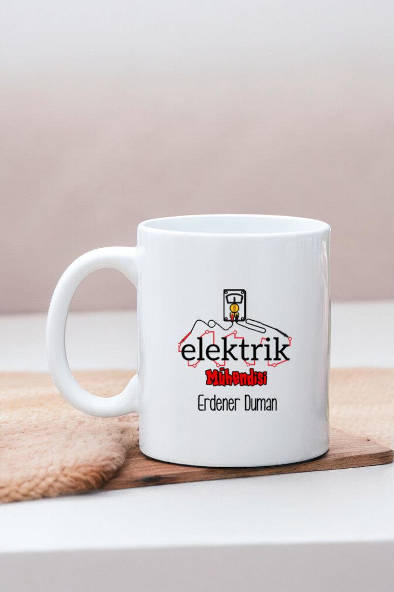 Elektrik Mühendisine Hediye Beyaz Kupa Bardak