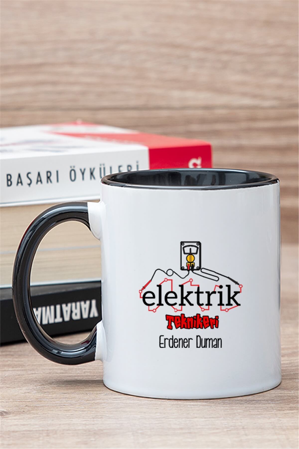 Elektrik Teknikeri İçi Renkli Kupa Bardak