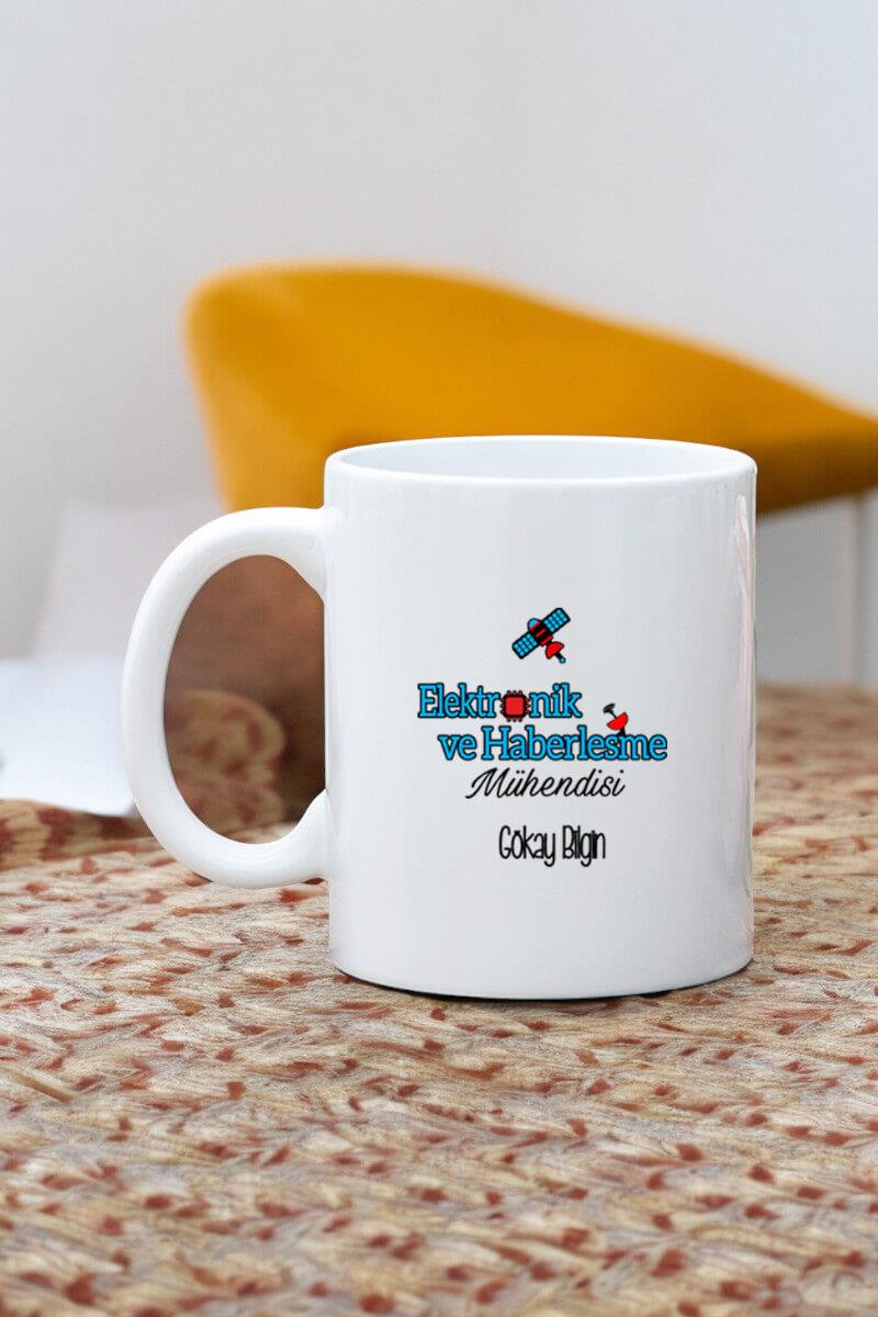 Elektronik Haberleşme Mühendisine Hediye Beyaz Kupa Bardak