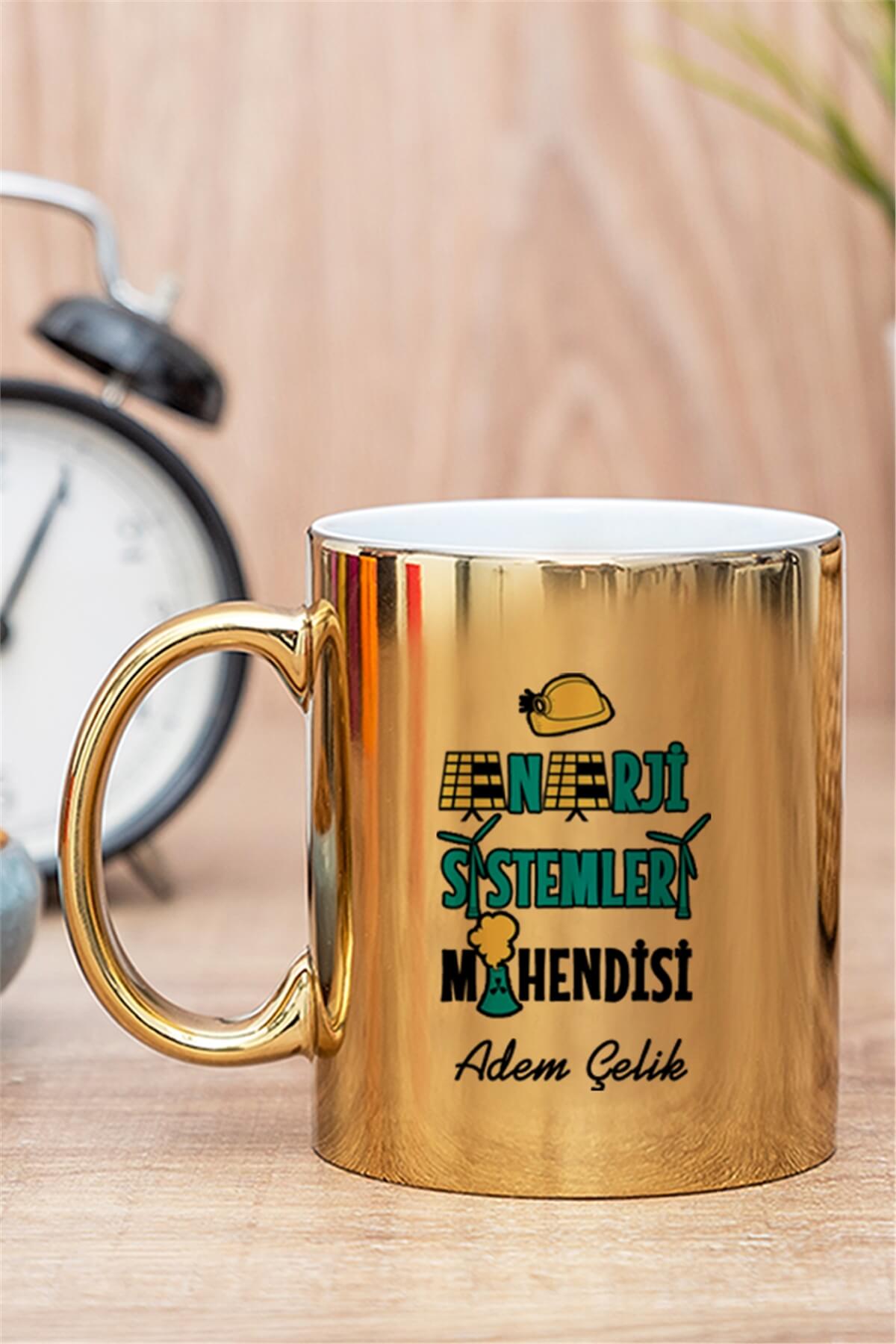 Enerji Sistemleri Mühendisi Gold - Silver Kupa Bardak