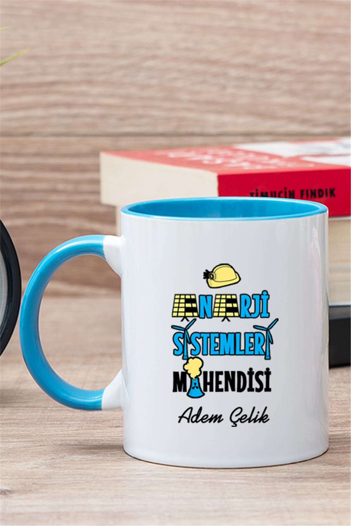 Enerji Sistemleri Mühendisi İçi Renkli Kupa Bardak