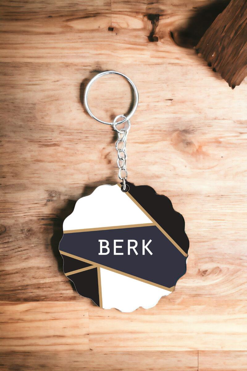 Erkeğe Hediye Kişiye Özel İsim Yazılı Anahtarlık