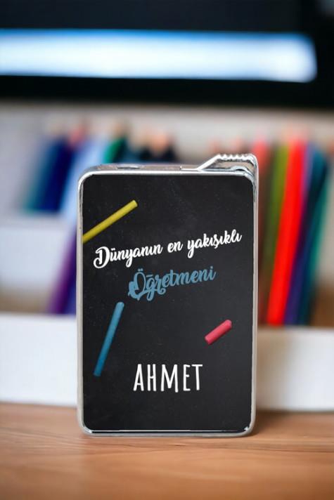 Erkek Öğretmene Hediye Kişiye Özel Çakmak