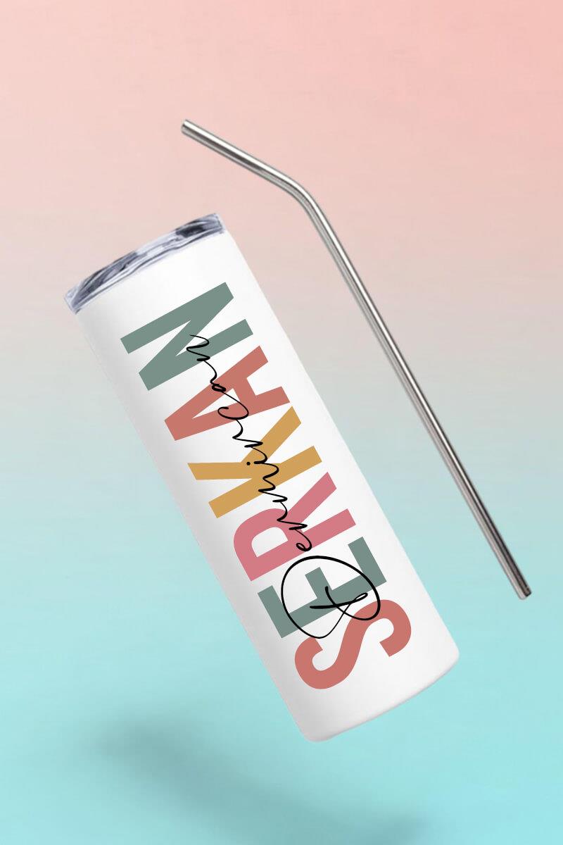 Erkeklere Hediye İsim Yazılı Çelik Termos Bardak