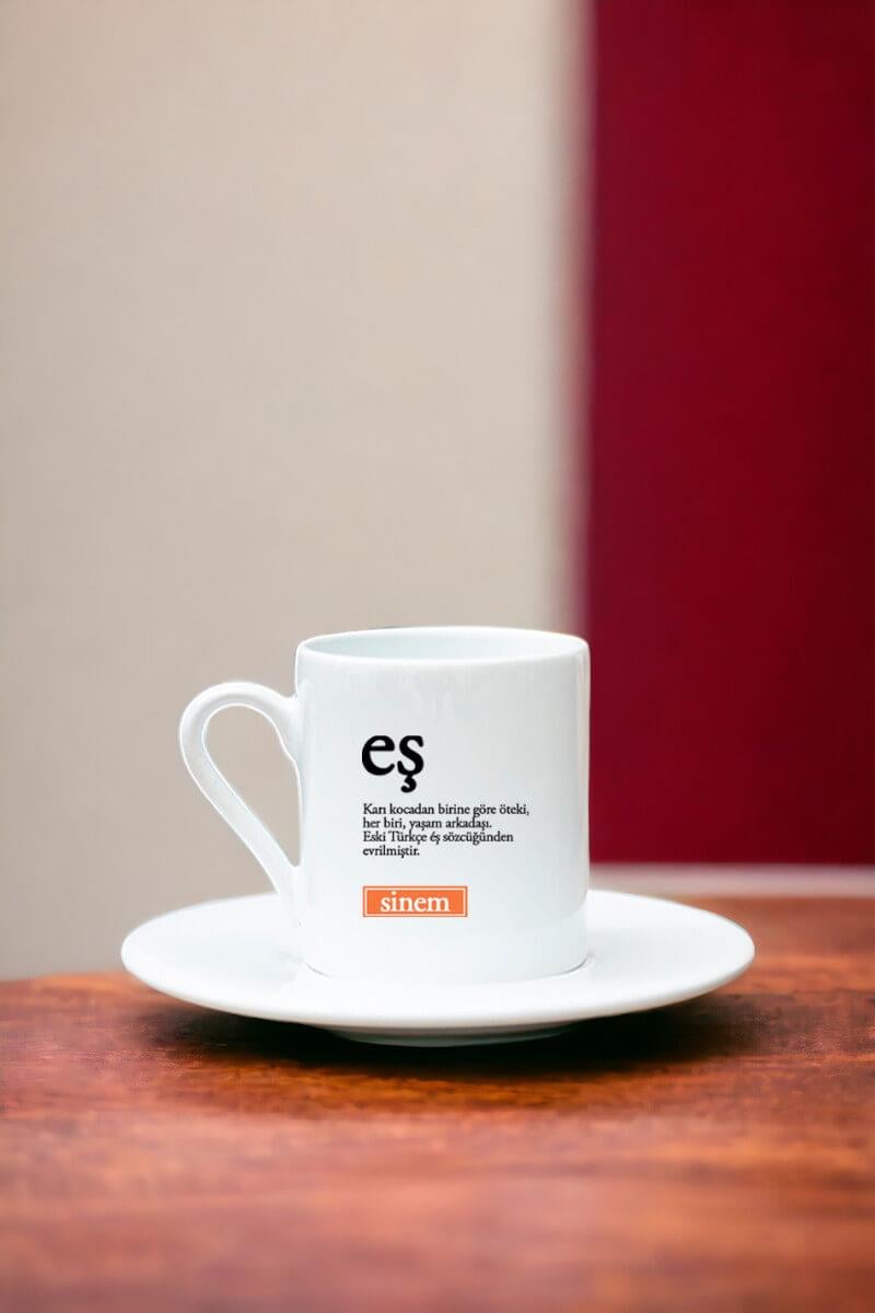 Eş Kelime Anlamı Beyaz Türk Kahvesi Fincanı