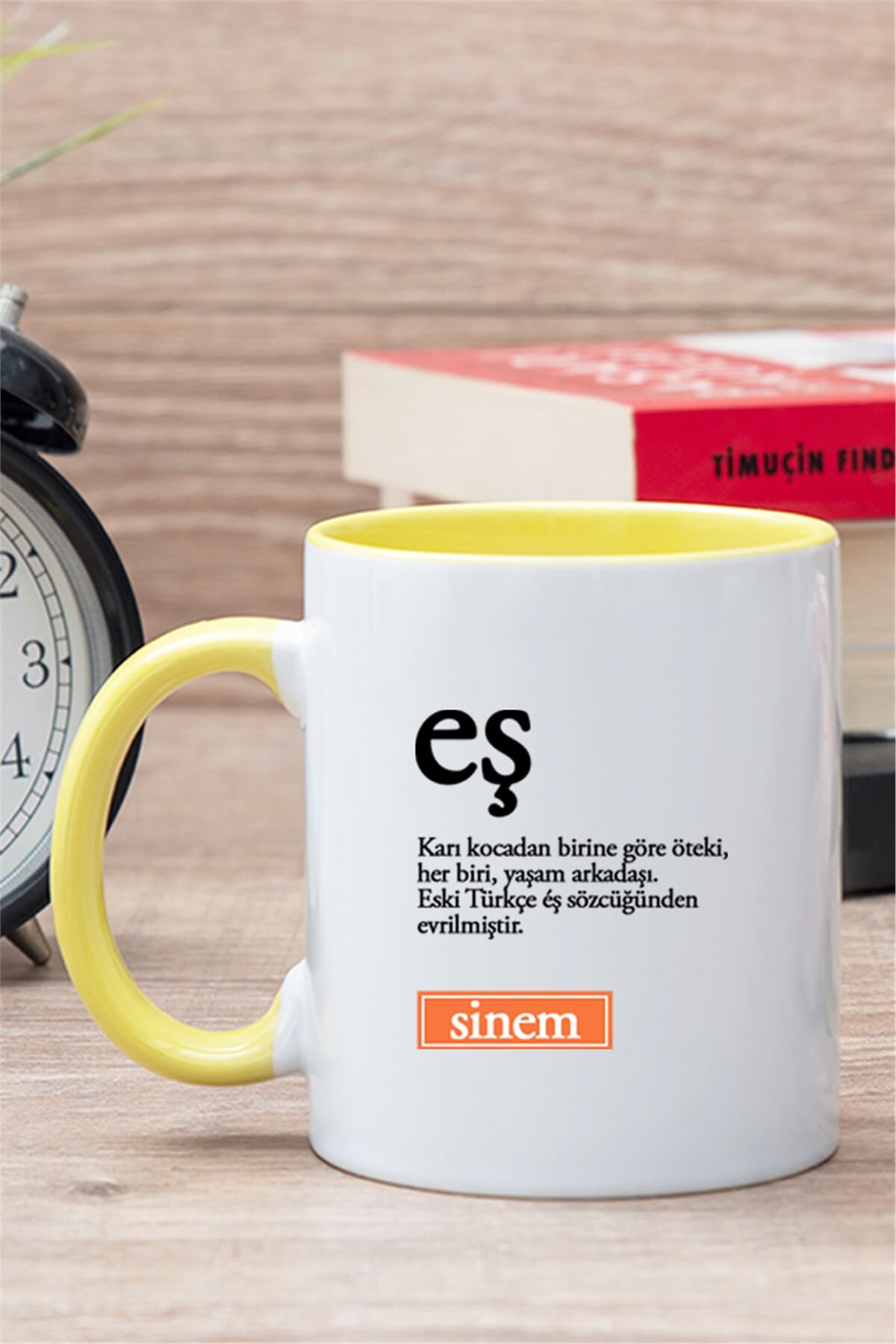 Eş Kelime Anlamı İçi Renkli Kupa Bardak