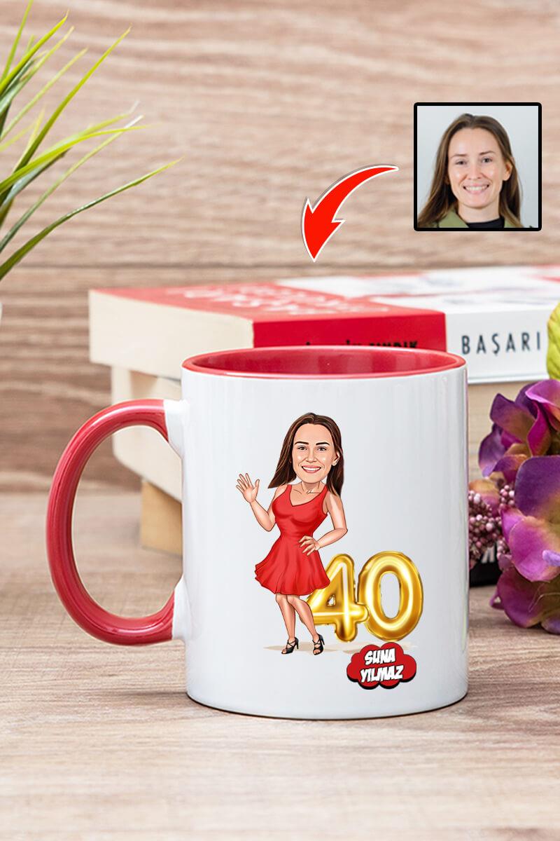 Eşe Doğum Günü Hediyesi Karikatürlü Kupa Bardak