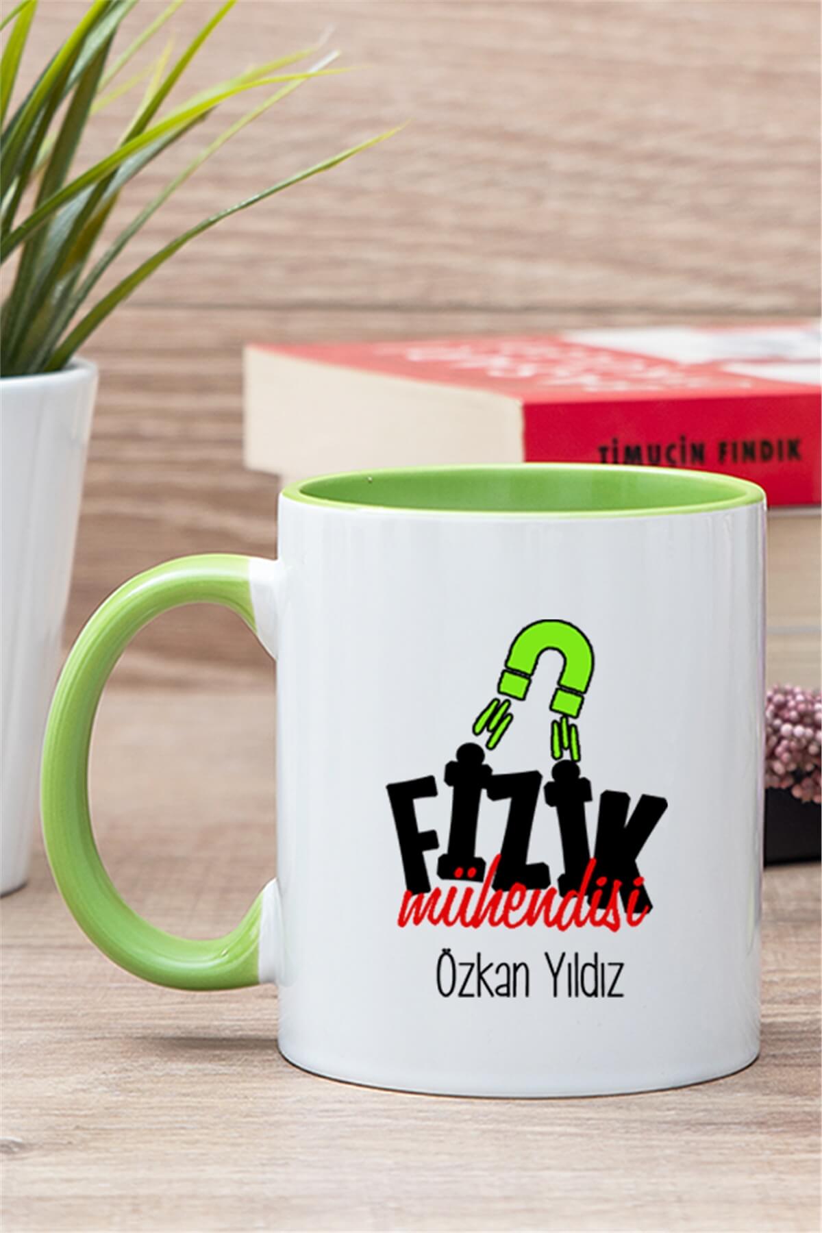 Fizik Mühendisi İçi Renkli Kupa Bardak