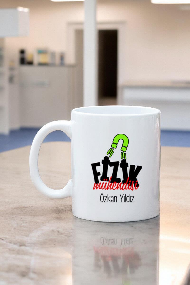 Fizik Mühendisine Hediye Beyaz Kupa Bardak