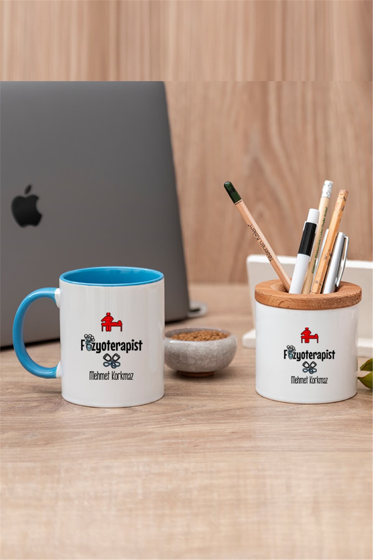 Fizyoterapist Renkli Kupa Bardak ve Kalemlik