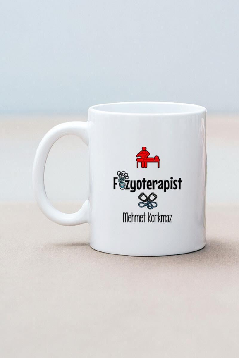 Fizyoterapistlere Hediye Beyaz Kupa Bardak