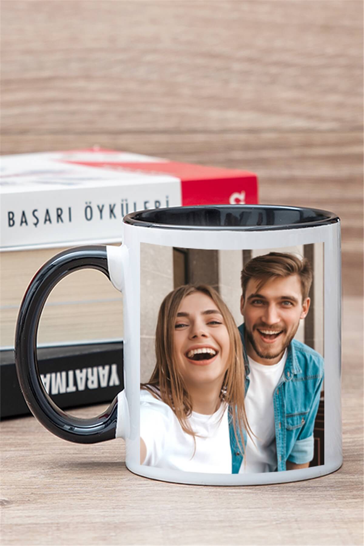 Fotoğraflı İçi Renkli Kupa Bardak