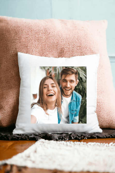 Fotoğraflı Saten Kare Yastık