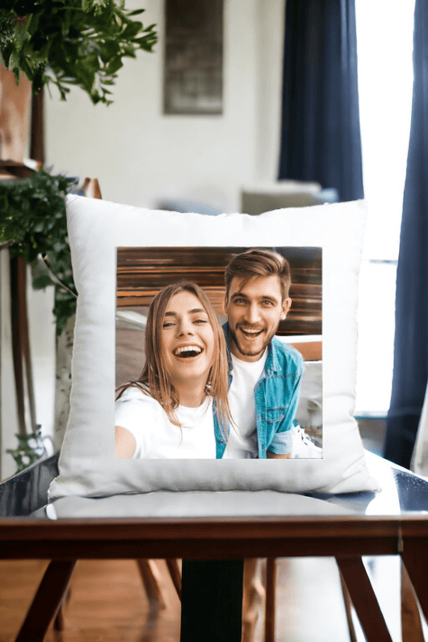 Fotoğraflı Saten Kare Yastık