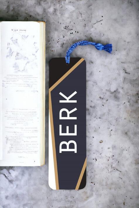 Geometrik Tasarım İsimli Metal Kitap Ayracı