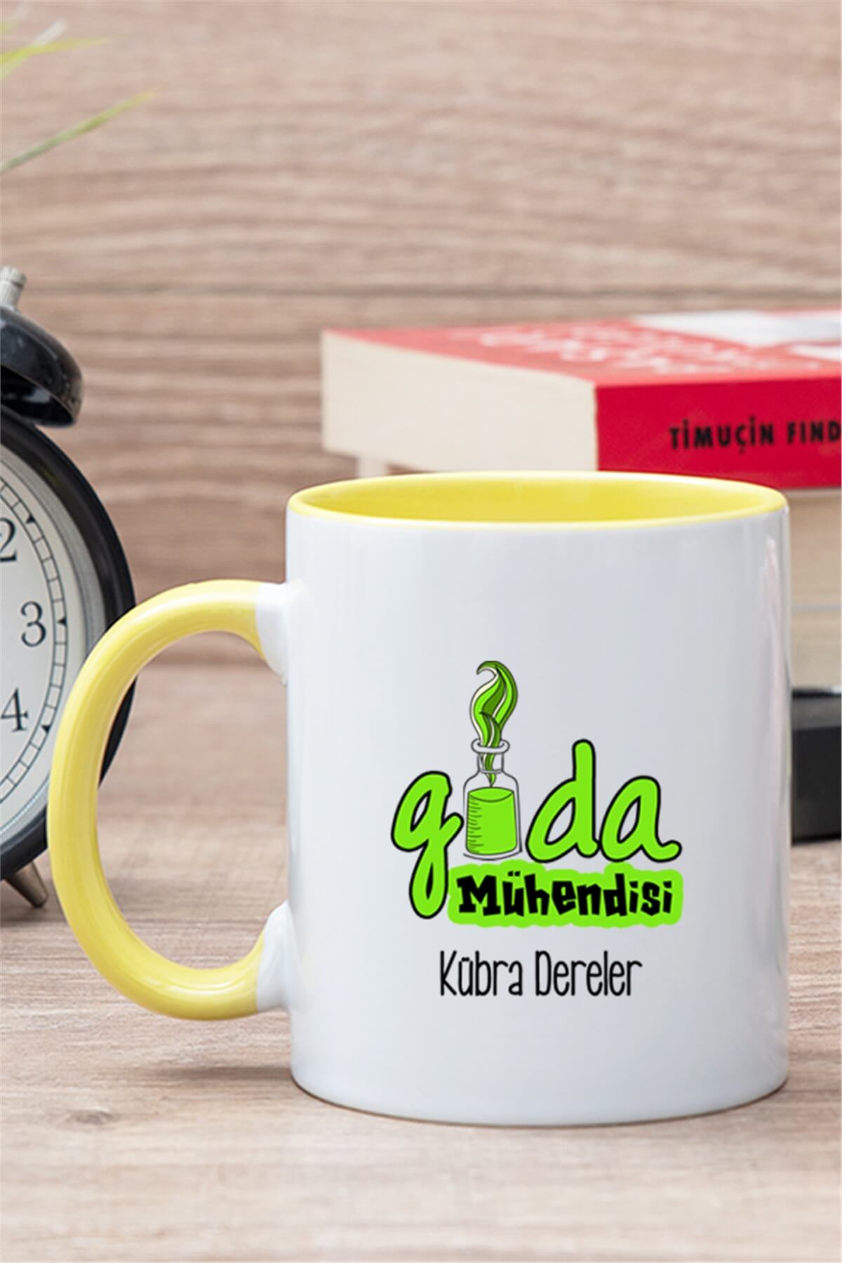 Gıda Mühendisi İçi Renkli Kupa Bardak