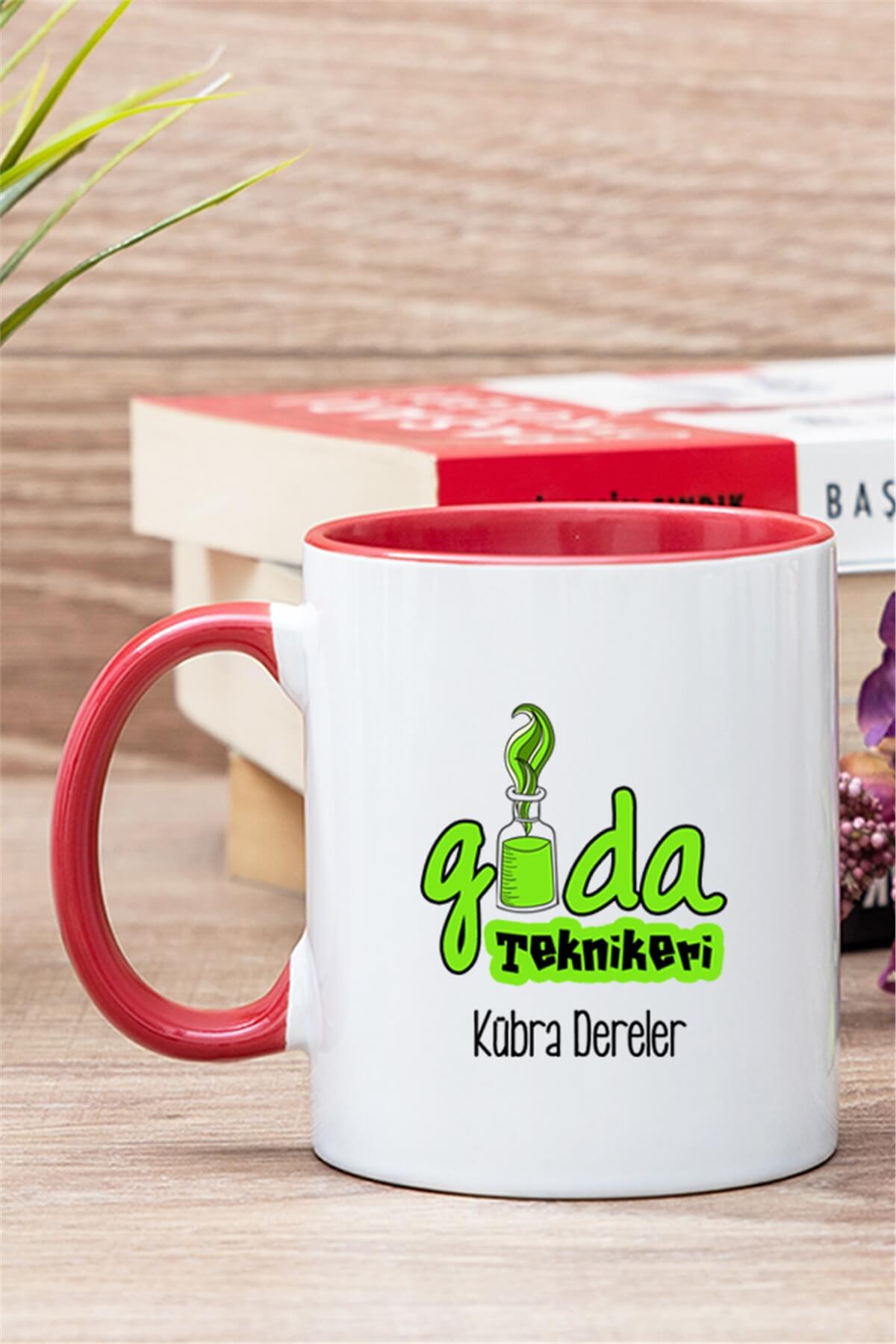 Gıda Teknikeri İçi Renkli Kupa Bardak