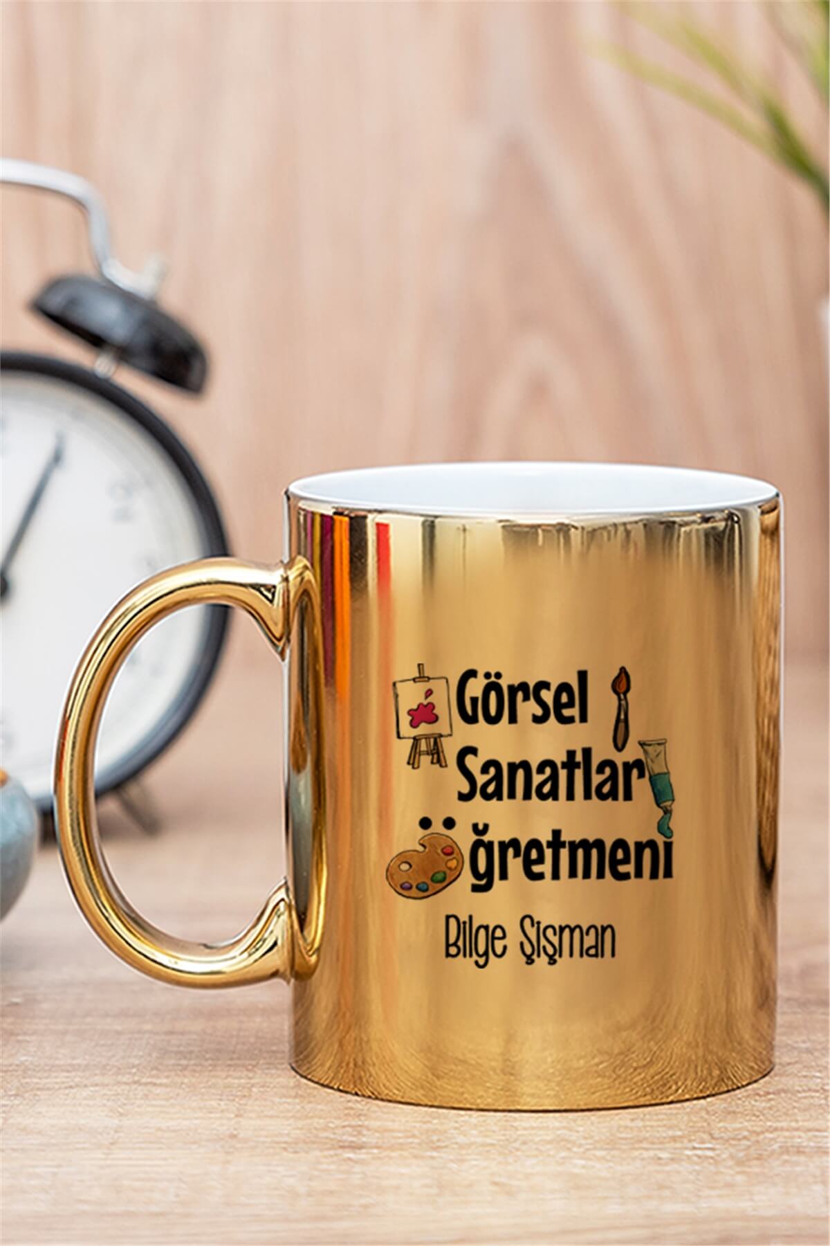 Görsel Sanatlar Öğretmeni Gold - Silver Kupa Bardak