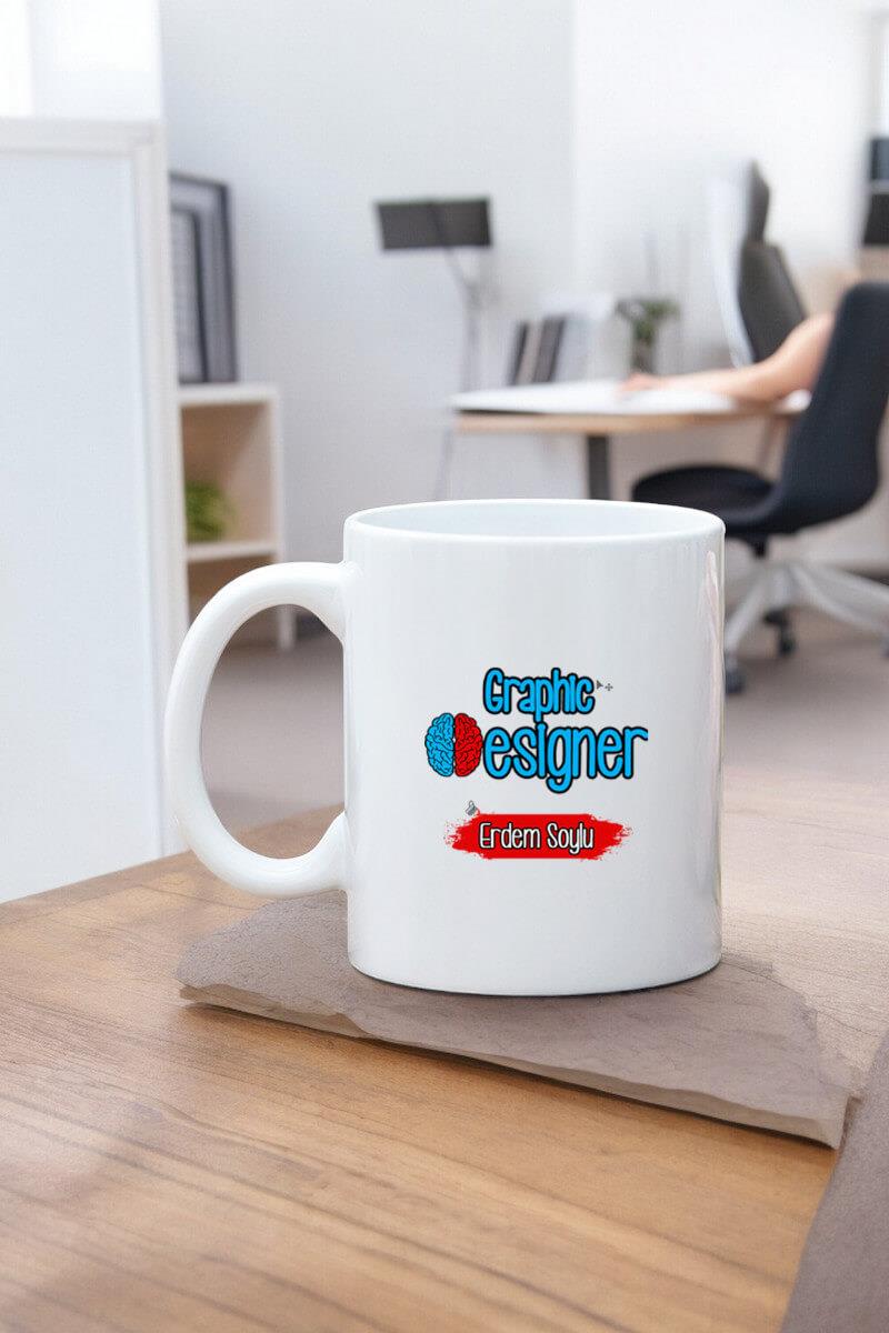 Grafike Hediye Beyaz Kupa Bardak