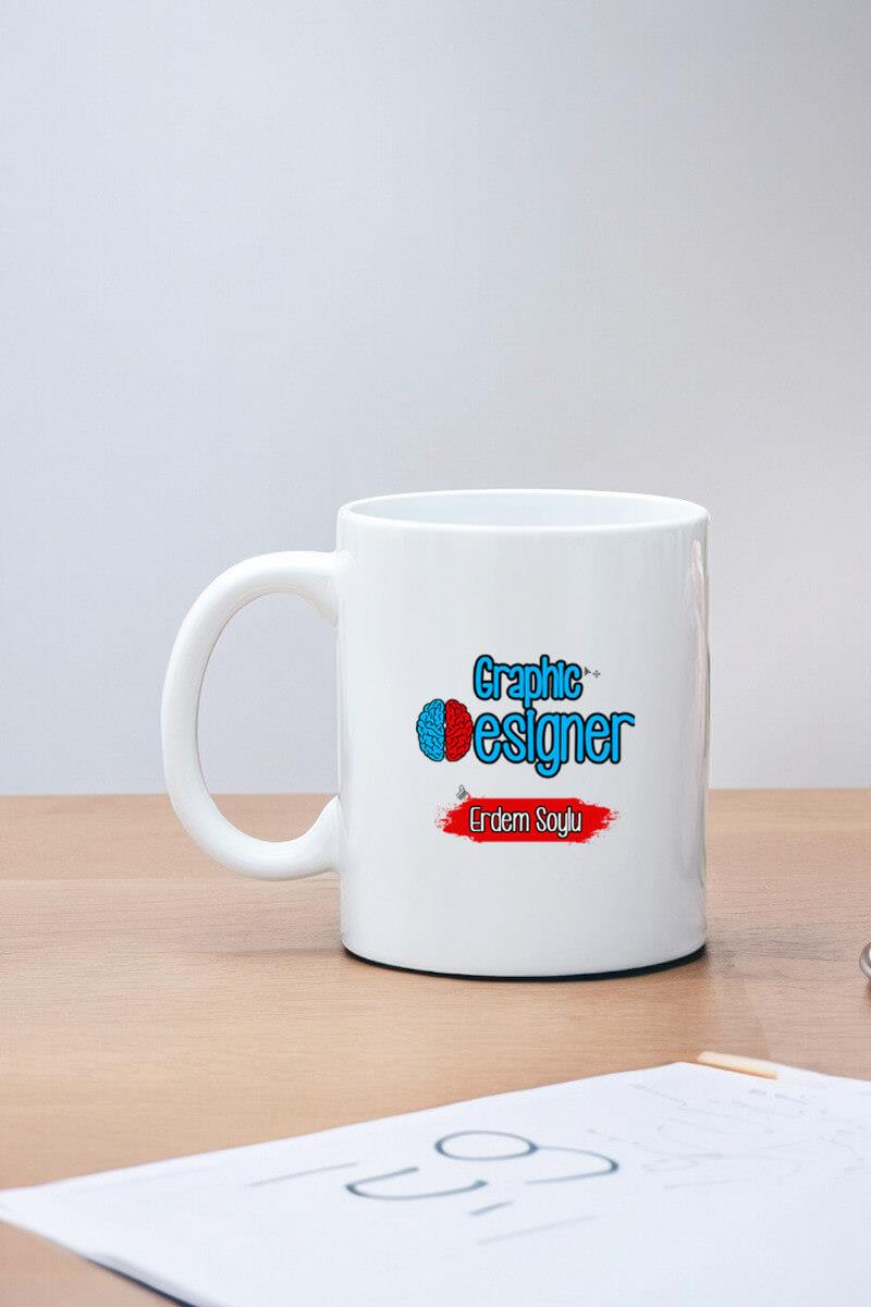 Grafike Hediye Beyaz Kupa Bardak