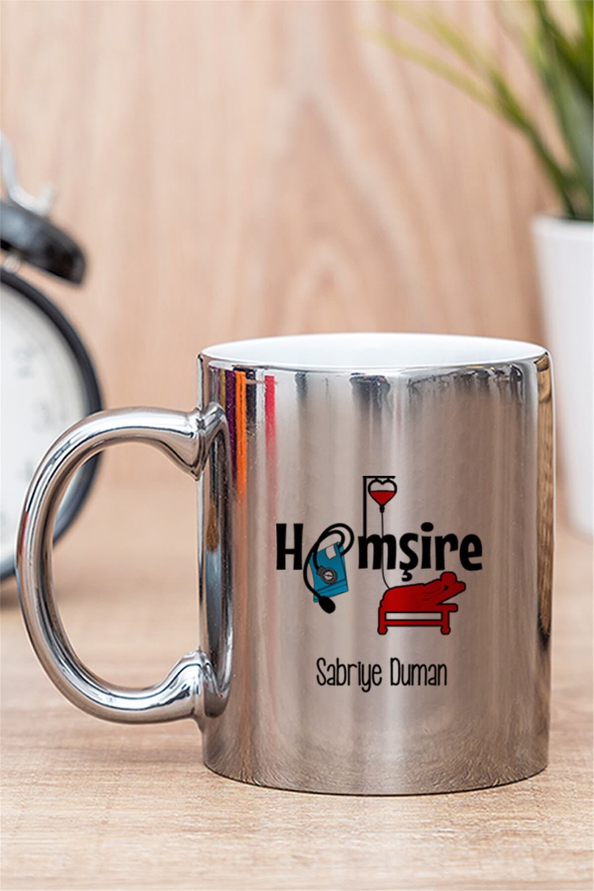 Hemşire Gold - Silver Kupa Bardak