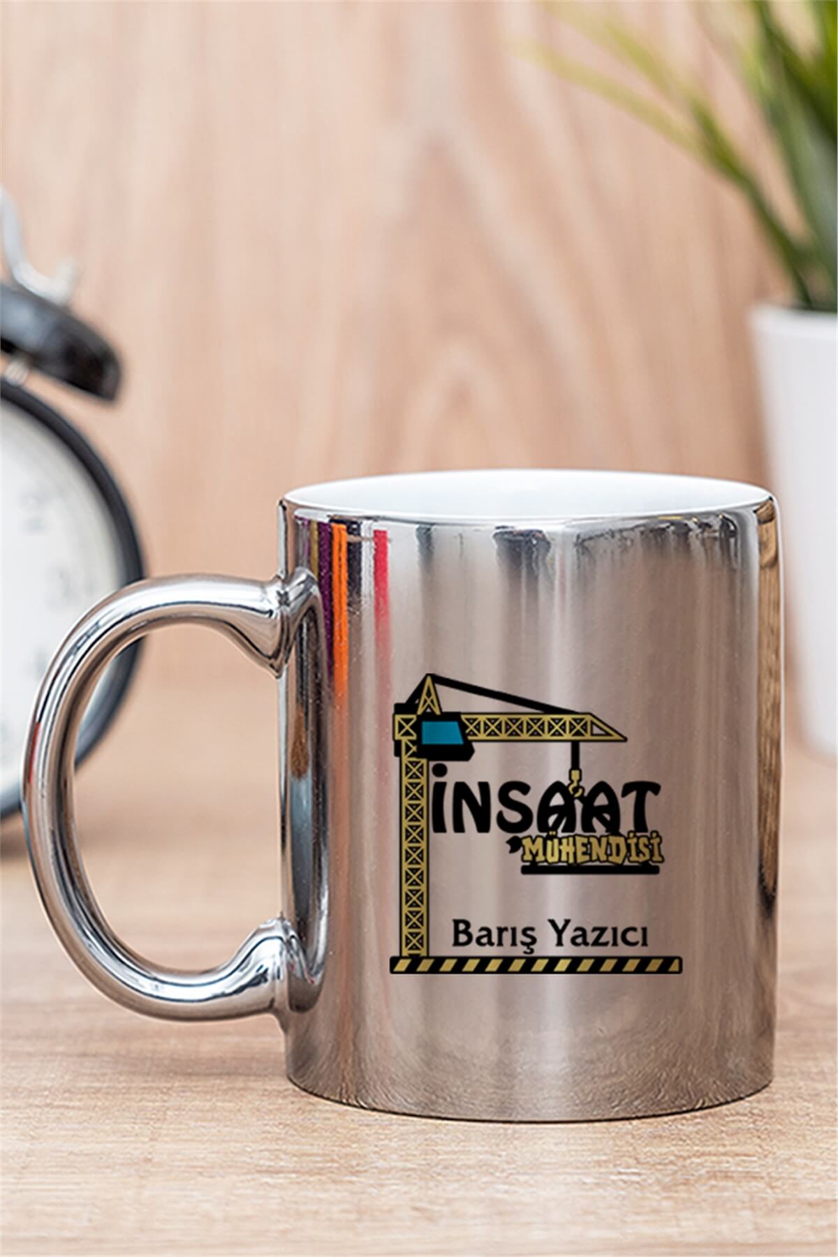 İnşaat Mühendisi Gold - Silver Kupa Bardak