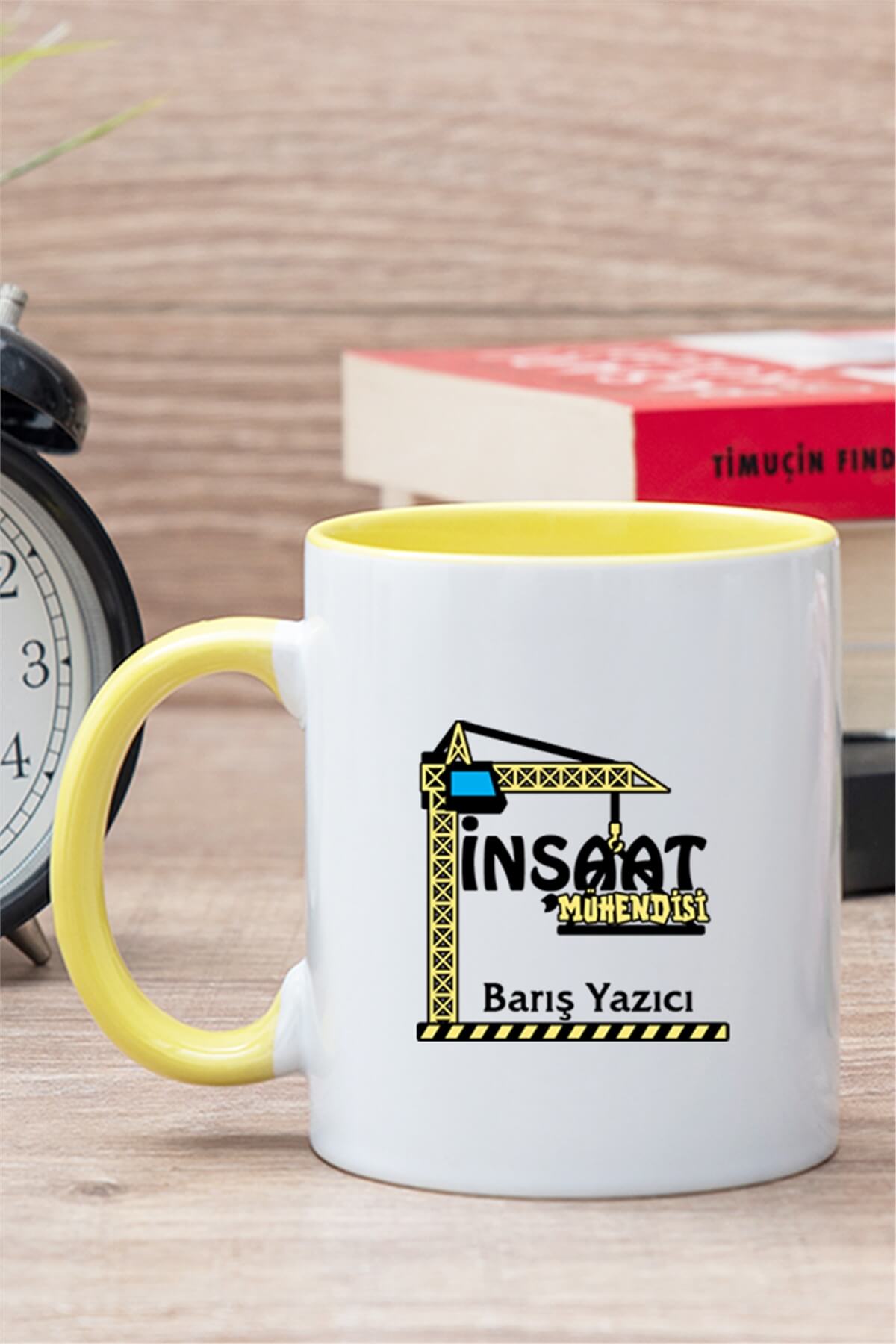 İnşaat Mühendisi İçi Renkli Kupa Bardak