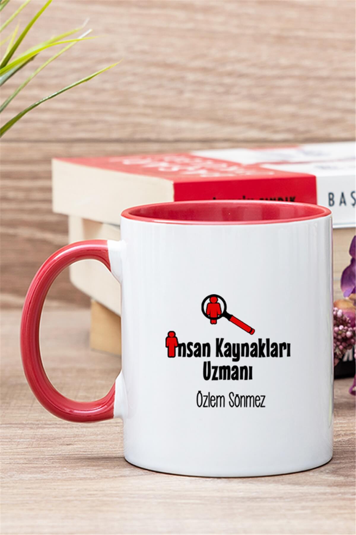 İnsan Kaynakları Uzmanı İçi Renkli Kupa Bardak