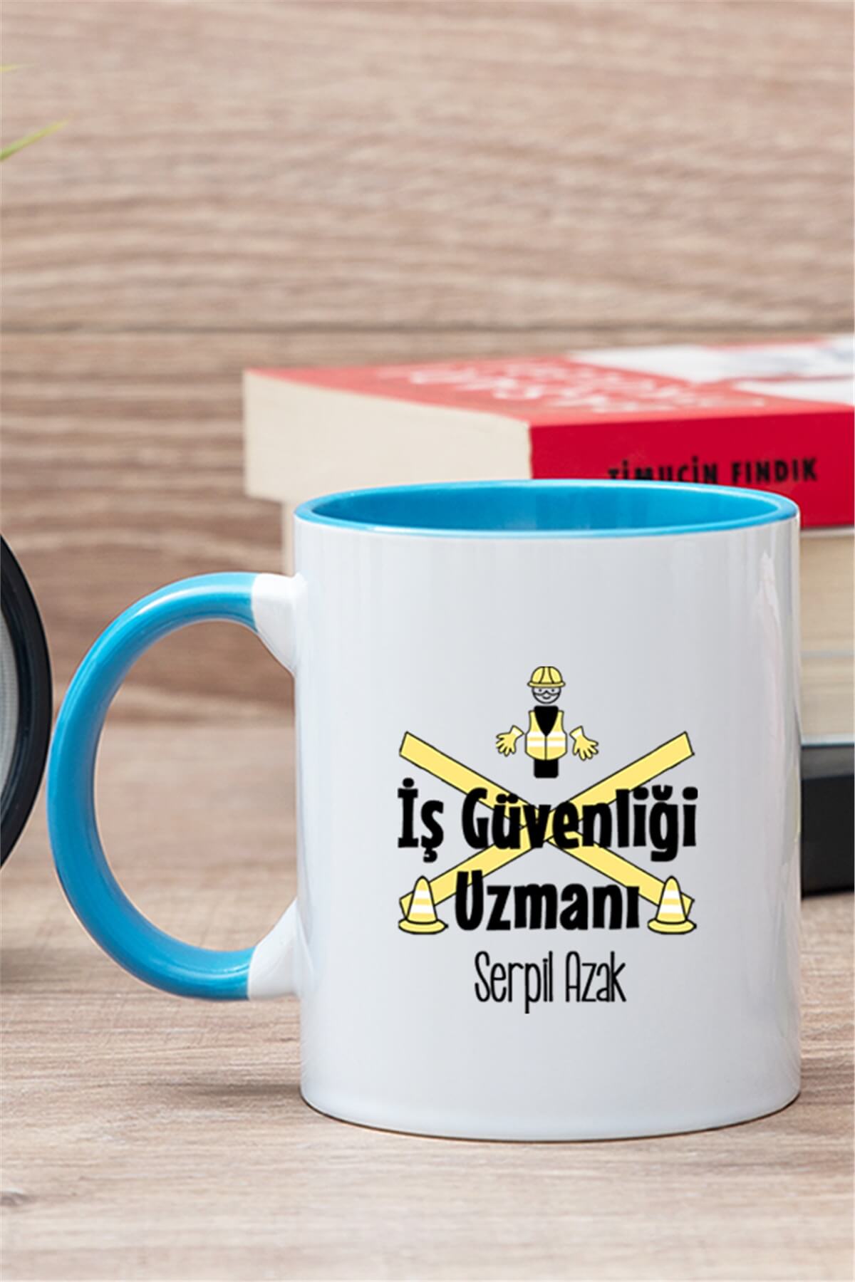İş Güvenliği Uzmanı İçi Renkli Kupa Bardak