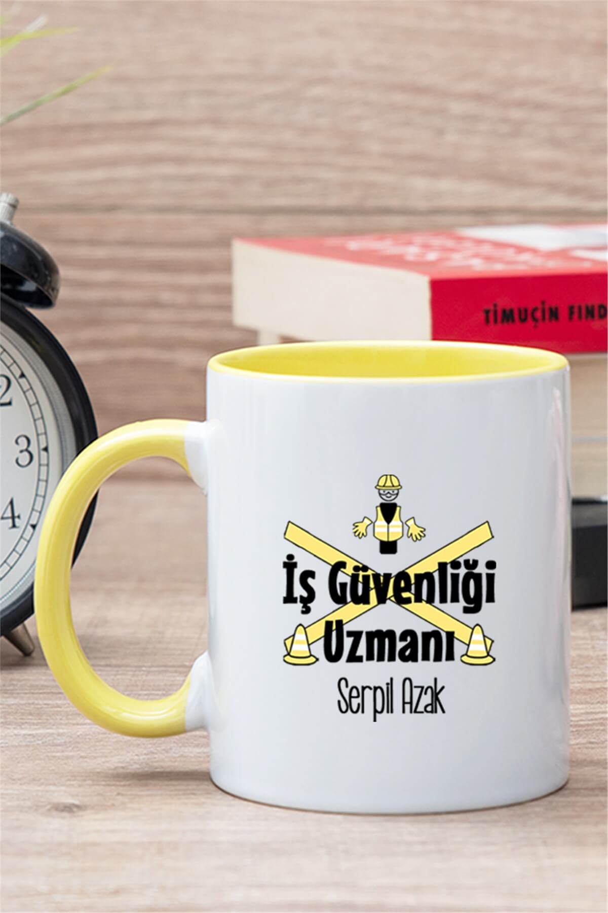 İş Güvenliği Uzmanı İçi Renkli Kupa Bardak