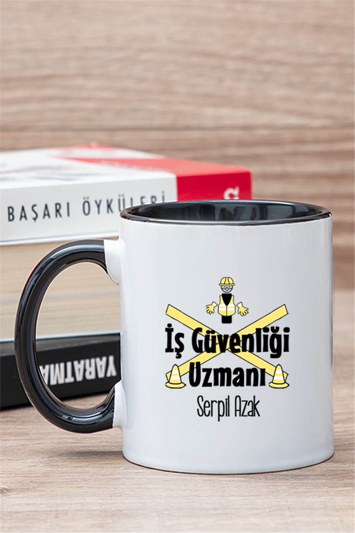 İş Güvenliği Uzmanı İçi Renkli Kupa Bardak