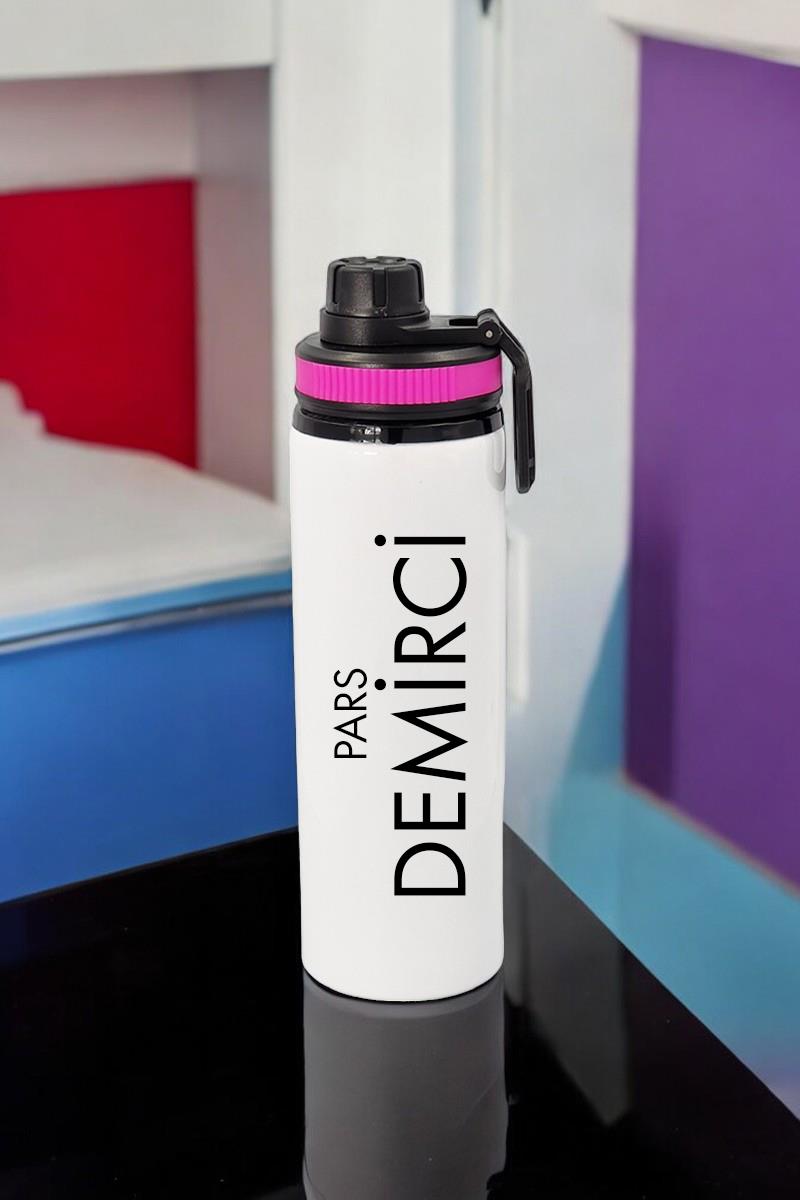 Döner Kapaklı Kişiye Özel Su Matarası