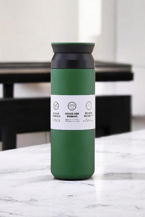 Japon Tarzı 500ml Süzgeçli Yeşil Promosyon Çelik Termos 5153-EMR